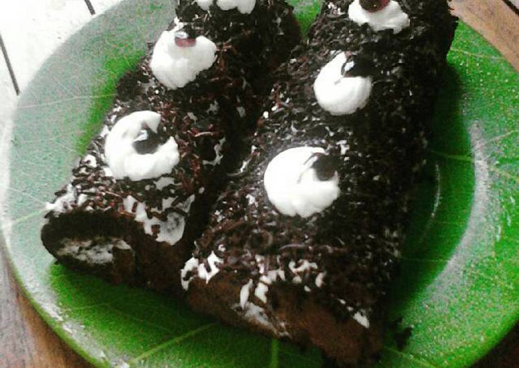 bolu gulung coklat