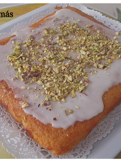 Una foto de Brownie de limón