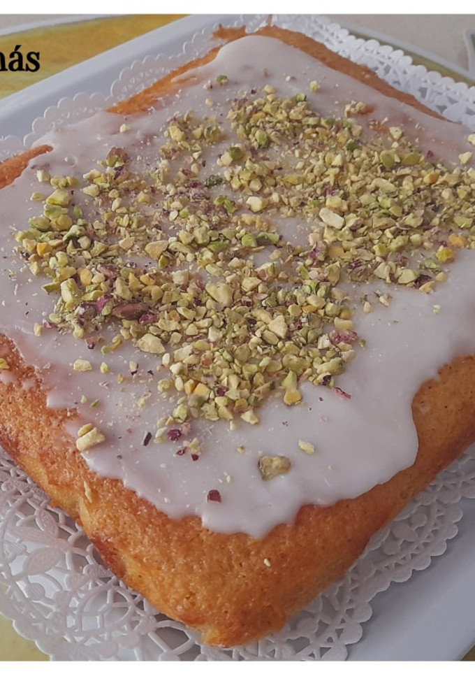 Una foto de Brownie de limón