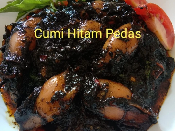 Cara Mudah Membuat Resep #53 Cumi Hitam Pedas yang Lezat Anti Ribet, Mantap Sekali