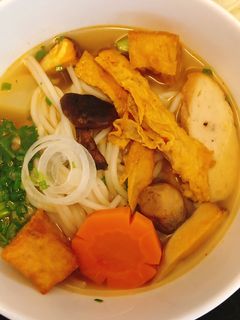 Hình của món Bún Huế chay.