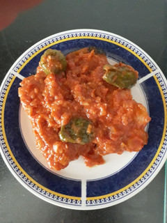 Una foto de Pisto con bacalao
