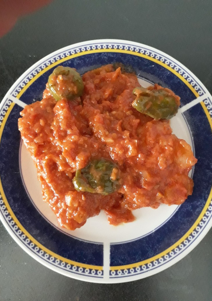 Una foto de Pisto con bacalao