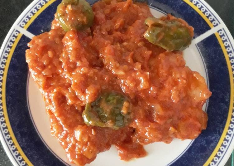 Pisto con bacalao