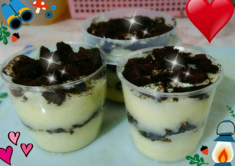 Langkah Mudah untuk Menyiapkan 🍰Energen Oreo Cheese Cake🍰 Anti Gagal