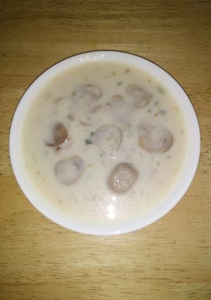 Foto resep Sup krim jamur merang homemade