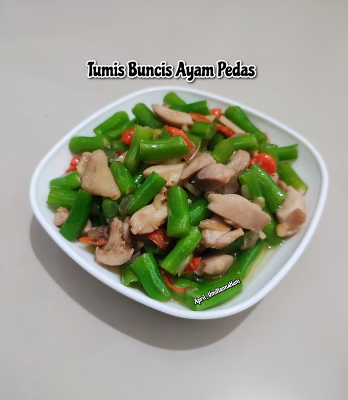 Foto resep Tumis Buncis Ayam Pedas