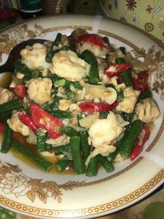 Foto resep Tumis kacang panjang, tempe & udang