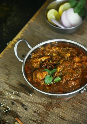 A picture of Mutton curry.