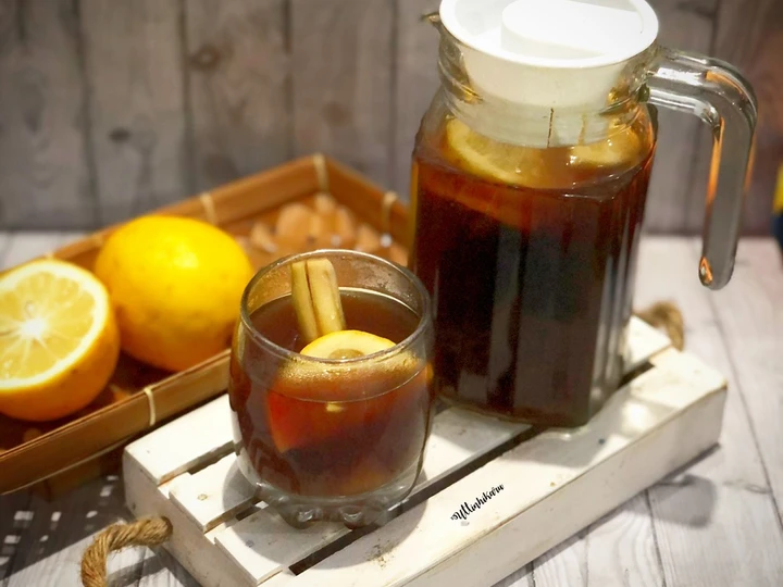 Cara Mudah Membikin Resep 428. Lemon Tea with Ginger &amp;amp; Lemongrass (Anti Peradangan) #OlahanTeh yang Sempurna Anti Ribet, Mantap Sekali