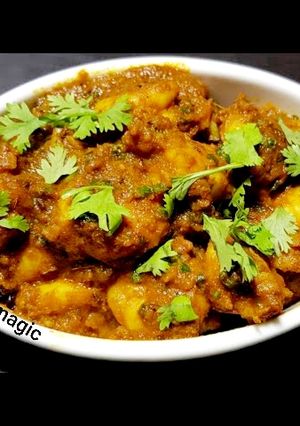 A picture of Masala Prawn Curry|Prawn masala curry.