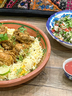 A picture of Chicken Sajji.