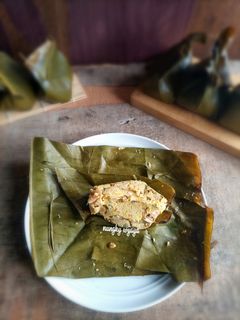Foto resep Botok jamur tahu udang lamtoro
