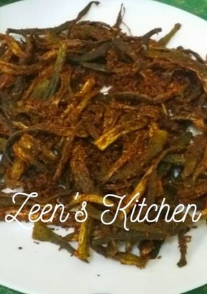A picture of Microwave Crispy Bhindi.