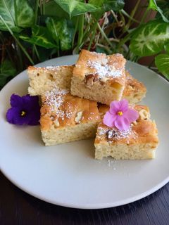 Almás-diós piskóta recept fotója