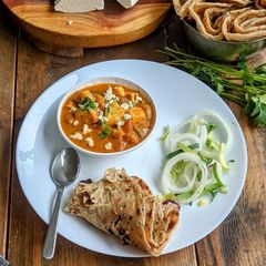 A picture of Dhaba style Paneer Tikka Masala.