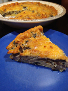 A picture of Crustless Mushroom Quiche (low carb friendly).