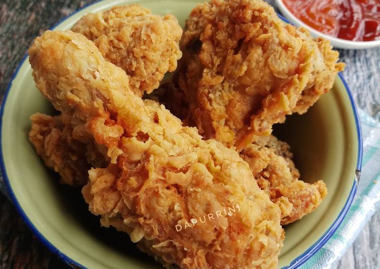 Langkah Mudah untuk Menyiapkan Ayam goreng crispy yang Bikin Ngiler