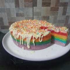 รูปของ Rainbow Cake kukus
