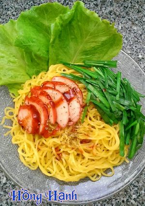 Hình của món Mì Xá Xíu Chay.