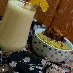 A picture of Peach drink 🍸 🍑.