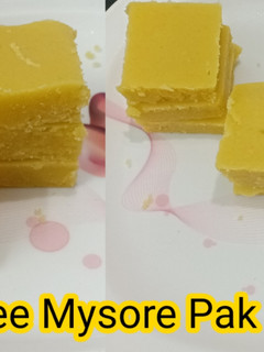 நெய் மைசூர் பாக் 😋 தமிழ்நாடு ஸ்பெஷல் (Nei Mysore Pak Recipe in Tamil) செய்முறை முக்கிய புகைப்படம்