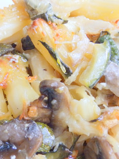 Una foto de Macarrones del huerto gratinados
