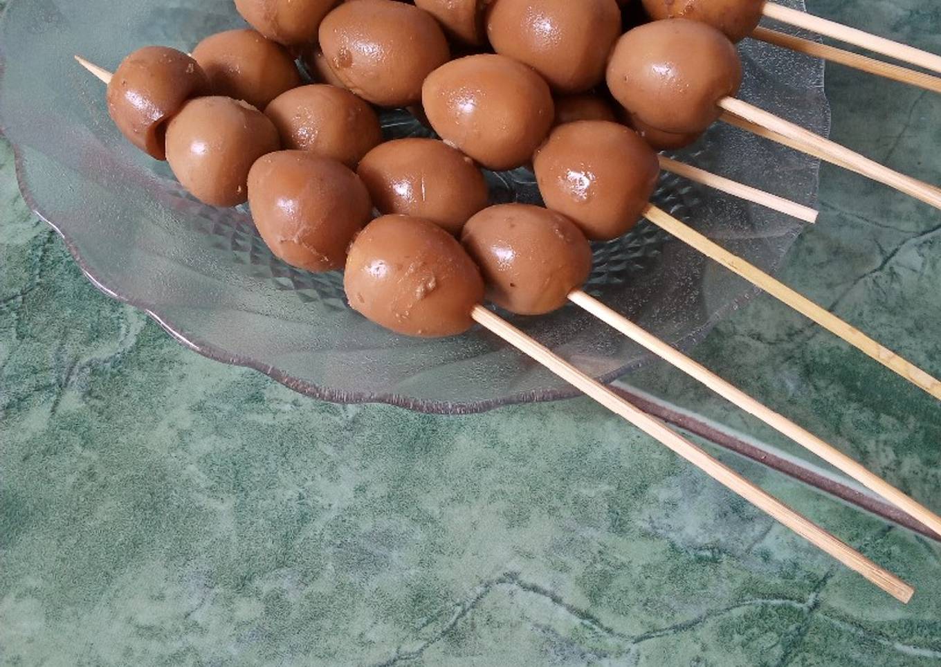 Sate telor puyuh angkringan