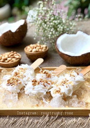 A picture of Coconut Popsicles.