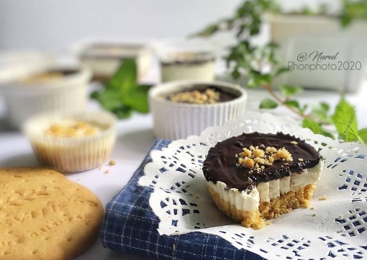 Non bake Mini Chocolate ala Biscoff Cheesecake