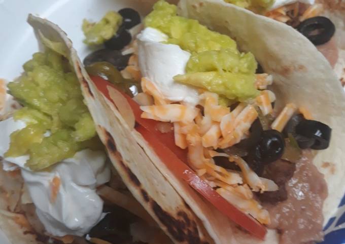 Yummy Food Mexican Cuisine Fajita Taco Hybrid