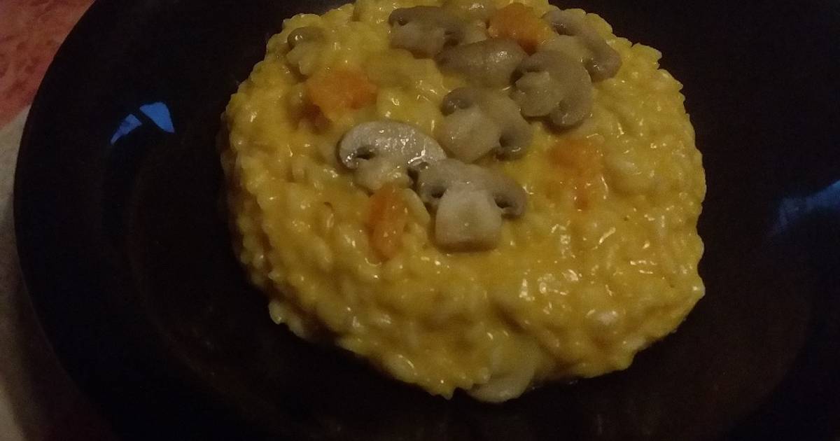 Ricetta 8 ︎Risotto alla zucca con funghi champignon e taleggio di In ...