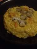 Pumpkin Risotto with Cremini Mushrooms and Taleggio