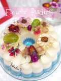 Puding Susu Yogurt with Edible Flower / Hantaran / Gift