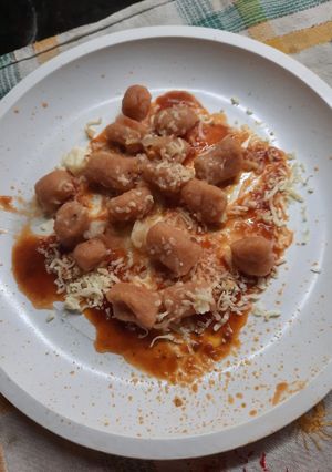 Una foto de Ñoquis con harina de arroz y tomate