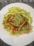 Chicken breast with green salad