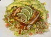 A picture of vegetable salad with meat