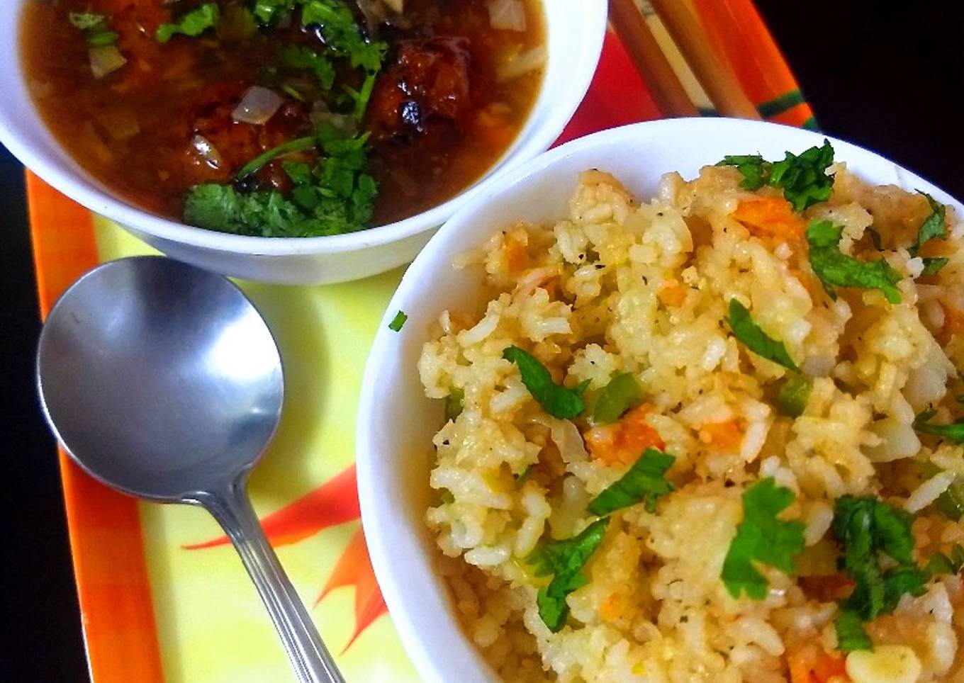 Fried Rice and Manchurian