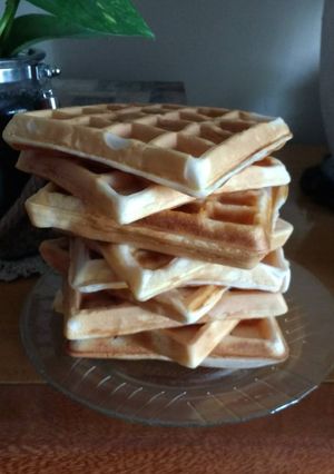 Una foto de Wafles de yogurt