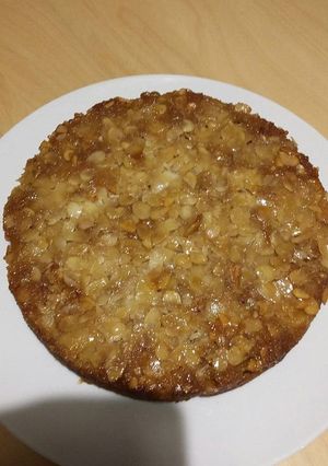 Une photo de Gâteau pommes miel amandes