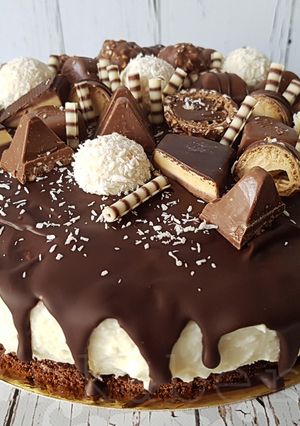 Fehércsokis túró rudi torta recept fotója