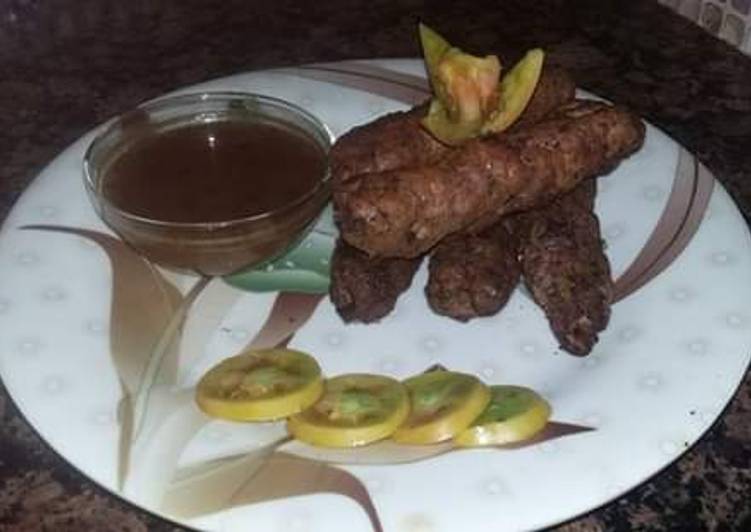 Simple Way to Prepare Homemade Fry Malai seekh kabab   sehri special