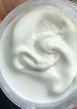 A picture of Simple homemade icecream.