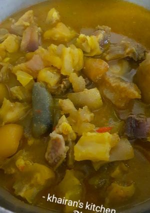 Cow leg peper soup ainihin hoton girkin