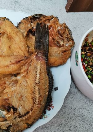 Foto resep Ikan mas goreng garing kriyuk