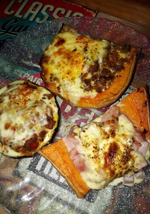 Una foto de Zapallito verde y calabaza, 2 rellenos. Fácil.👌