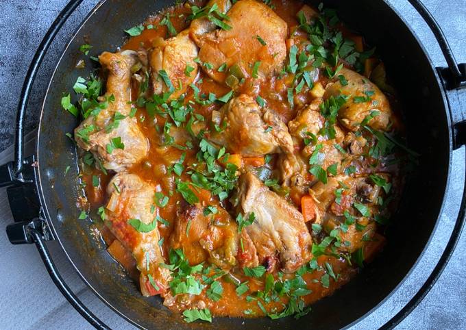 African  chicken stew