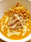 Crema de ahuyama con pollo
