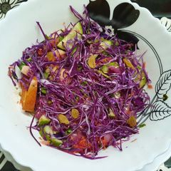 Purple Cabbage Salad with Apples A picture of Purple Cabbage Salad with Apples.