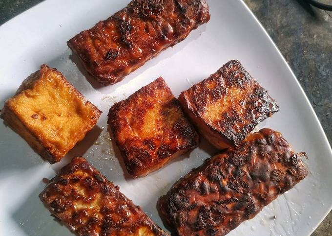 Tempe tahu bacem panggang